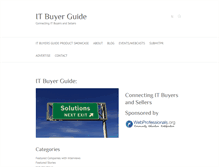 Tablet Screenshot of itbuyerguide.org